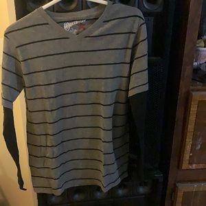 Size large grey and black